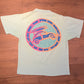 California Beach Co. Graphic Tee | Size X-Large | Vintage 1990s Single Stitch Tourist Blue T-Shirt | Made in USA | Free Shipping to USA|