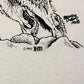 Wolfpack Scenic Graphic Tee | Size X-Large | Vintage 1990s Single Stitch Wolf Animal White T-Shirt | Made in USA | Free Shipping to USA |