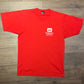 United States Army Corps of Engineers Detroit District Graphic Tee | Size Large | Vintage 1990s Military Red T-Shirt | Free Shipping to USA|