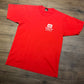 United States Army Corps of Engineers Detroit District Graphic Tee | Size Large | Vintage 1990s Military Red T-Shirt | Free Shipping to USA|