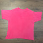 Mickey Mouse Embroidered Graphic Tee | Size X-Large | Vintage 2000s Cartoon Pink T-Shirt | Mickey Unlimited Tag | Free Shipping to USA |