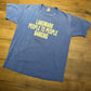 Landmark Bank People To People Banking Graphic Tee | Size Large | Vintage 1990s Promotional Blue T-Shirt | Made in USA|Free Shipping to USA|