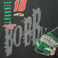 Bobby Labonte NASCAR Racing Graphic Tee | Size Large | Vintage 1990s Black & Green Racing T-Shirt | Double Sided | Free Shipping to USA |