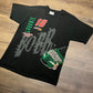 Bobby Labonte NASCAR Racing Graphic Tee | Size Large | Vintage 1990s Black & Green Racing T-Shirt | Double Sided | Free Shipping to USA |
