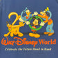 Walt Disney World 2000 Celebrate The Future Hand in Hand Graphic Tee | Size Large |Vintage 2000s Cartoon Blue T-Shirt|Free Shipping to USA|