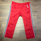 Brooks Embroidered Track Pants | Size Large | Vintage 1990s Striped Branded Sweat Pants | Embroidered Brooks Logo | Free Shipping to USA |