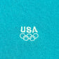 Atlanta Olympics '96 Embroidered Crewneck | Size Medium | Vintage 1990s Olympics Promotional Green Sweater | Free Shipping to USA |