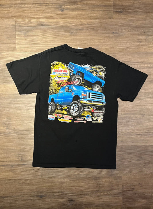 Lucas Oil 4 Wheel Jamboree Nationals Graphic Tee | Size Medium | Vintage 2000s Car Show Black T-Shirt | Free Shipping to USA |