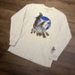 Ojibwa Casinos Baraga & Marquette Graphic Tee | Size Large | Vintage 2000s Promotional Tourist Grey T-Shirt | Free Shipping to USA |
