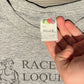 Race Ipsa Loquitur Graphic Tee | Size X-Large | Vintage 1990s Promotional Grey T-Shirt | Duquesne University | Free Shipping to USA |