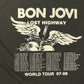 Bon Jovi Lost Highway Tour 2007-2008 Graphic Tee | Size Medium | Vintage 2000s Rock Music Black T-Shirt |