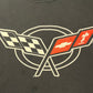 Corvette Big Logo Graphic Tee | Size XX-Large | Vintage 2000s Racing Luxury Car Black T-Shirt | Free Shipping to USA |