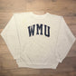 Western Michigan University Broncos Stitched Graphic Crewneck | Size Medium | Vintage 2000s College Grey Sweater | Free Shipping to USA |