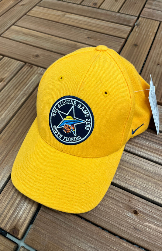 NHL All-Star Game 2003 South Florida Graphic Hat | Adjustable Strap Back | Vintage 2000s NHL Hockey Yellow Cap | Free Shipping to USA |