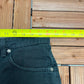 Levi's Black Denim Jean Shorts | Size 32 | Vintage 2000s Branded Levi's Strauss Denim Black Shorts | Made in Canada |