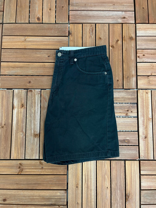 Levi's Black Denim Jean Shorts | Size 32 | Vintage 2000s Branded Levi's Strauss Denim Black Shorts | Made in Canada | Free Shipping to USA |