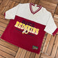 NFL Football Team Graphic Tee | Size Large | Vintage 1990s NFL Football Red T-Shirt | Jostens Made in USA Tag | Free Shipping to America |