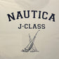 Nautica J. Class Sailing Graphic Tee | Size X-Large | Vintage 1990s Promotional Branded White T-Shirt | Free Shipping to USA |