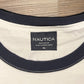 Nautica J. Class Sailing Graphic Tee | Size X-Large | Vintage 1990s Promotional Branded White T-Shirt | Free Shipping to USA |