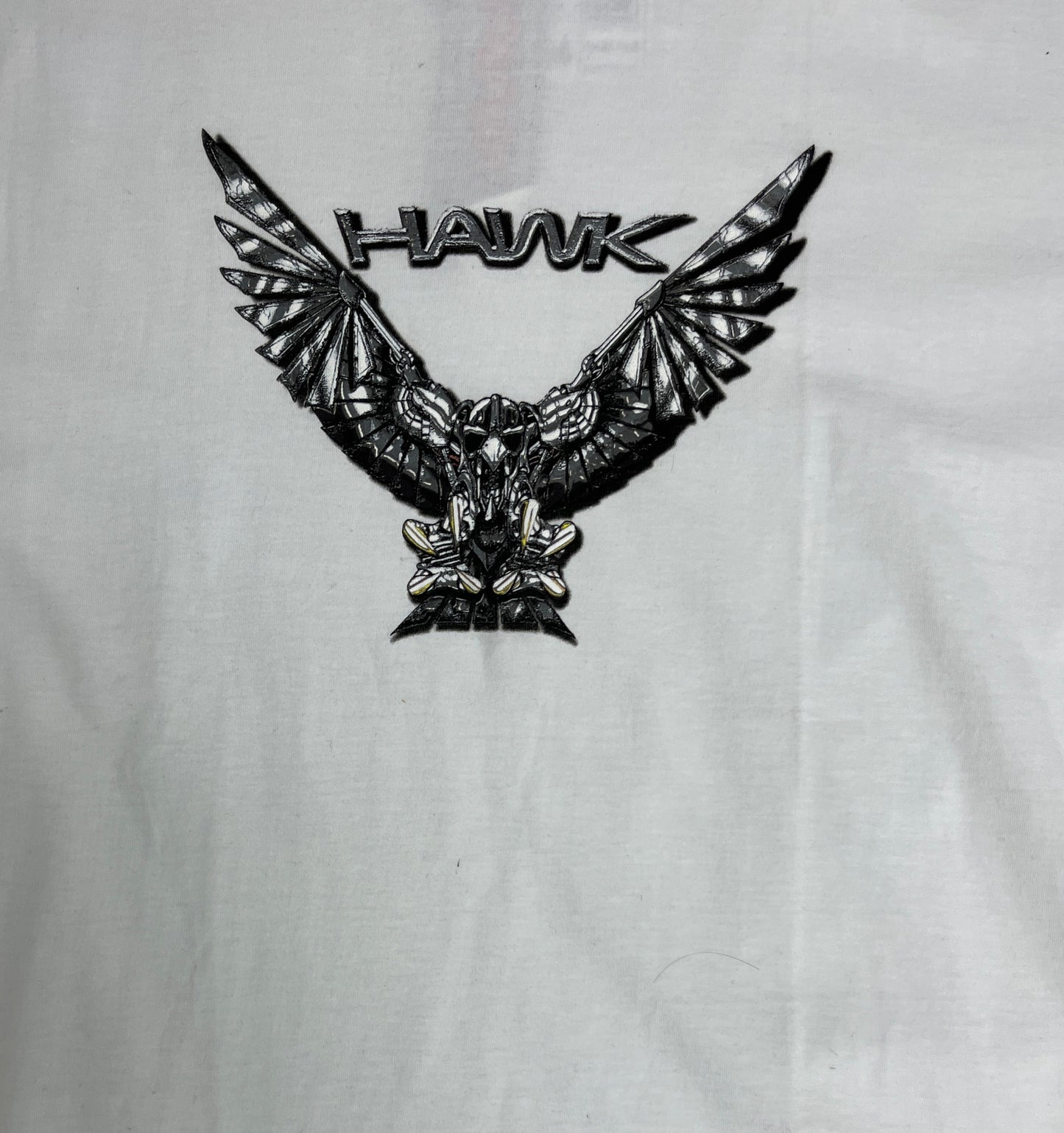 Hawk Skateboarding Graphic Tee | Size Large | Vintage 2000s Skateboarding Promotional White T-Shirt | Free Shipping to USA|