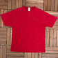 Enjoy Coca-Cola Embroidered Graphic Tee | Size X-Large | Vintage 2000s Promotional Beverage Red T-Shirt | Free Shipping to USA |