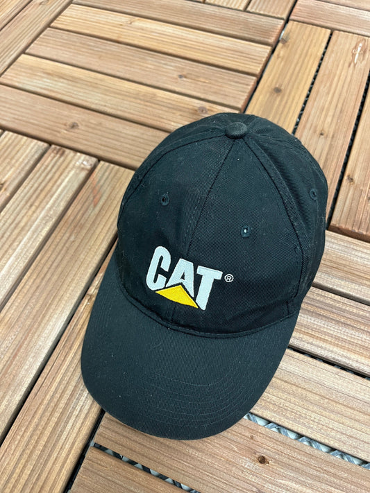 Caterpillar Workwear Embroidered Hat | Adjustable With Metal Clasp | Vintage Black Cat Trucker Branded Cap | Free Shipping to USA |