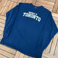University of Toronto Spell Out Graphic Tee | Size XX-Large | Vintage 2000s College Sports Blue Long Sleeve | Free Shipping to USA |