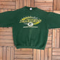 Green Bay Packers Graphic Crewneck | Size Large | Vintage 1990s NFL Football Green Sweater | Logo 7 Neck Tag | Free Shipping to USA|