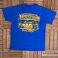 Harley Davidson Jamestown, New York Graphic Tee | Size Large | Vintage 2000s Biker Motorcycle Blue T-Shirt | Free Shipping to USA |
