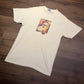 Einstein Bros Bagels Feed Your Curiosity Graphic Tee | Size Medium | Vintage 1990s Promotional White T-Shirt | Free Shipping to USA |