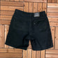 Levi's Black Denim Jean Shorts | Size 32 | Vintage 2000s Branded Levi's Strauss Denim Black Shorts | Made in Canada |