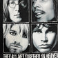 Music Legends They All Met In Heaven Graphic Tee | Size Medium | Vintage 2000s Music Promotional Black T-Shirt |