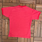 Kiss Rock Band Graphic Tee | Size Large | Vintage 1990s Rock Band Promotional Red T-Shirt |