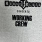 House of Blues Concerts Working Crew Graphic Tee | Size Large | Vintage 2000s Live Music Concerts Grey T-Shirt | Free Shipping to USA |
