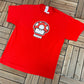 Mario Kart Mushroom Bonus Graphic Tee | Size Large | Vintage 2000s Nintendo Video Game Promotional Red T-Shirt | Free Shipping to USA|