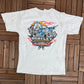 Bentley Warren The Ageless Wonder NASCAR Graphic Tee | Size Large | Vintage 2000s Racing Distressed White T-Shirt | Free Shipping to USA |