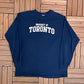 University of Toronto Spell Out Graphic Tee | Size XX-Large | Vintage 2000s College Sports Blue Long Sleeve | Free Shipping to USA |