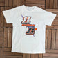 Rice Brothers Kuzman Racing NASCAR Graphic Tee | Size Medium | Vintage 2000s Racing White & Orange T-Shirt | Free Shipping to USA |
