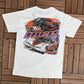 Rice Brothers Kuzman Racing NASCAR Graphic Tee | Size Medium | Vintage 2000s Racing White & Orange T-Shirt | Free Shipping to USA |