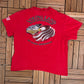 Harley Davidson Viking Land St. Cloud, Minnesota Graphic Tee | Size XL | Vintage 2000s Motorcycle Biker Red T-Shirt | Free Shipping to USA |