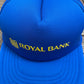 Royal Bank of Canada Graphic Hat | One Size With A Snap Back | Vintage 1990s Promotional Blue Trucker Cap | Free Shipping to USA |