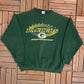 Green Bay Packers Graphic Crewneck | Size Large | Vintage 1990s NFL Football Green Sweater | Logo 7 Neck Tag | Free Shipping to USA|
