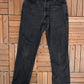 Lee Branded Straight Leg Fit Black Jeans | Size 34 x 30 | Vintage 1990s American Branded Faded Black Jeans | Free Shipping to USA |