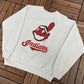MLB Baseball Team Graphic Crewneck | Size X-Large | Vintage 1990s MLB Baseball White Sweater | Free Shipping to USA |