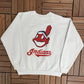 MLB Baseball Team Graphic Crewneck | Size X-Large | Vintage 1990s MLB Baseball White Sweater | Free Shipping to USA |