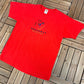 Broadway New York Embroidered Graphic Tee | Size Large | Vintage 2000s Promotional Tourist Red T-Shirt | Free Shipping to USA|