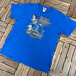 Harley Davidson Jamestown, New York Graphic Tee | Size Large | Vintage 2000s Biker Motorcycle Blue T-Shirt | Free Shipping to USA |