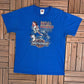 Harley Davidson Jamestown, New York Graphic Tee | Size Large | Vintage 2000s Biker Motorcycle Blue T-Shirt | Free Shipping to USA |