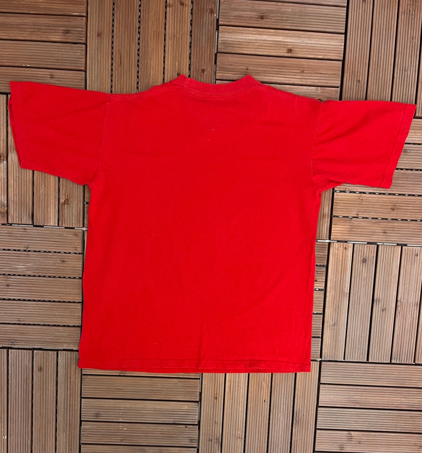 Red Stripe Level The Vibes Graphic Tee | Size X-Large | Vintage 1990s Alcohol Beer Promotional Red T-Shirt | Free Shipping to USA|