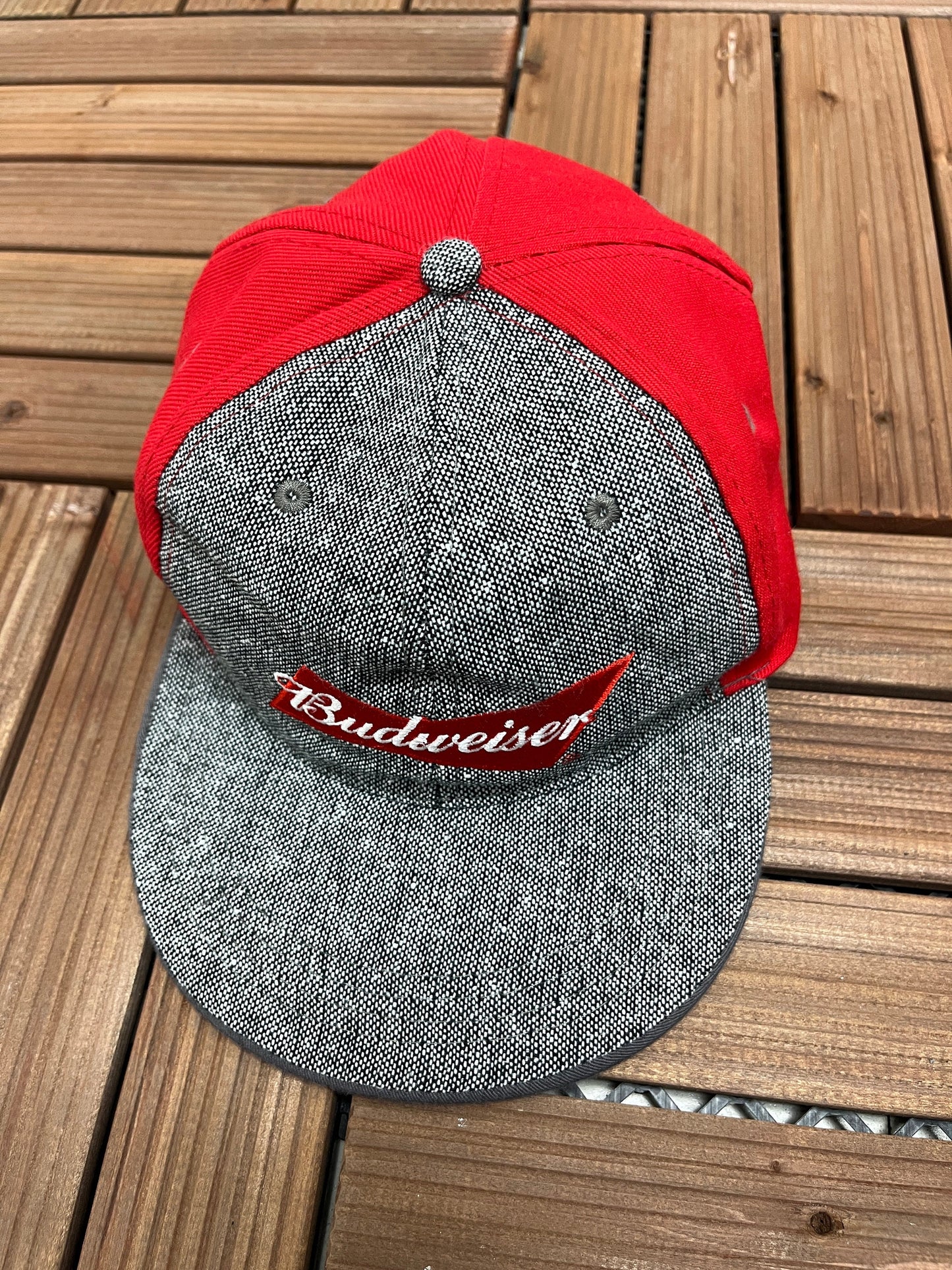 Budweiser Beer Embroidered Hat | Adjustable With Snap Back | Vintage 1990s Beer Alcohol Promotional Trucker Cap | Free Shipping to USA|